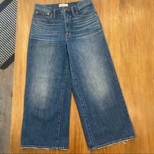 Madewell Wide Leg Crop Size 28